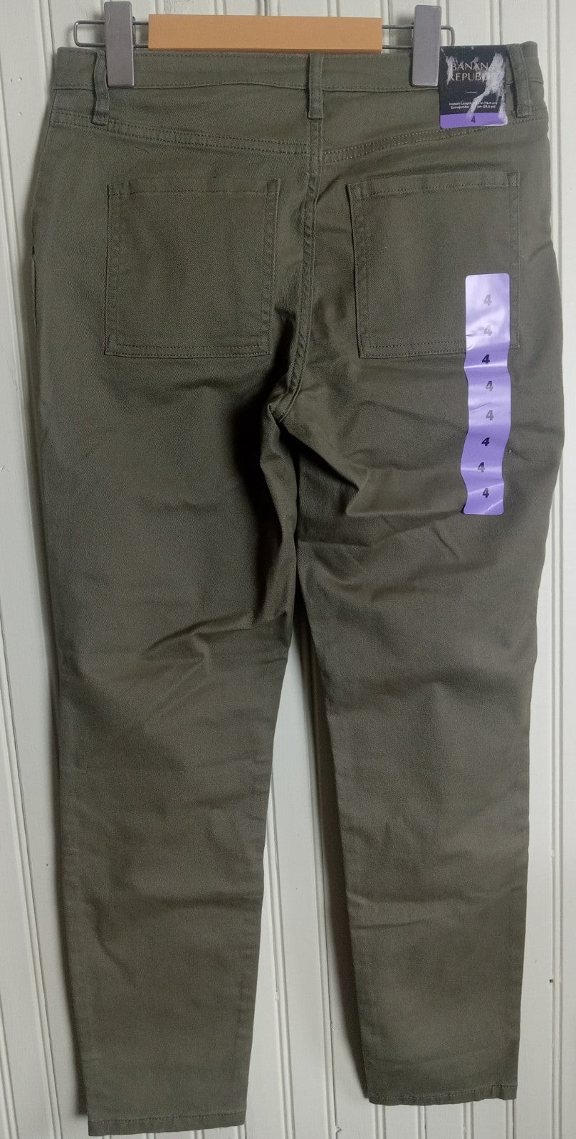 NWT Women’s Banana Republic Green Pants Size 4 – Slim Fit Work Trousers