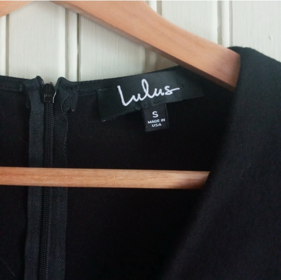 Lulus Black Asymmetrical Short Sleeve Bodycon Mini Dress Size Small – VG