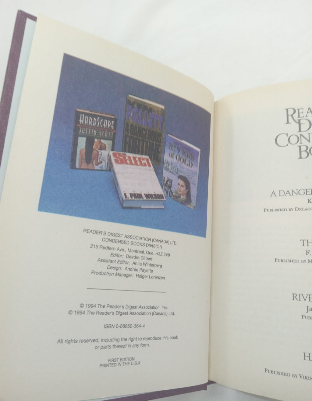 Reader’s Digest Condensed Books 1994 1st Ed Leather Bound Gilt Edges Like New