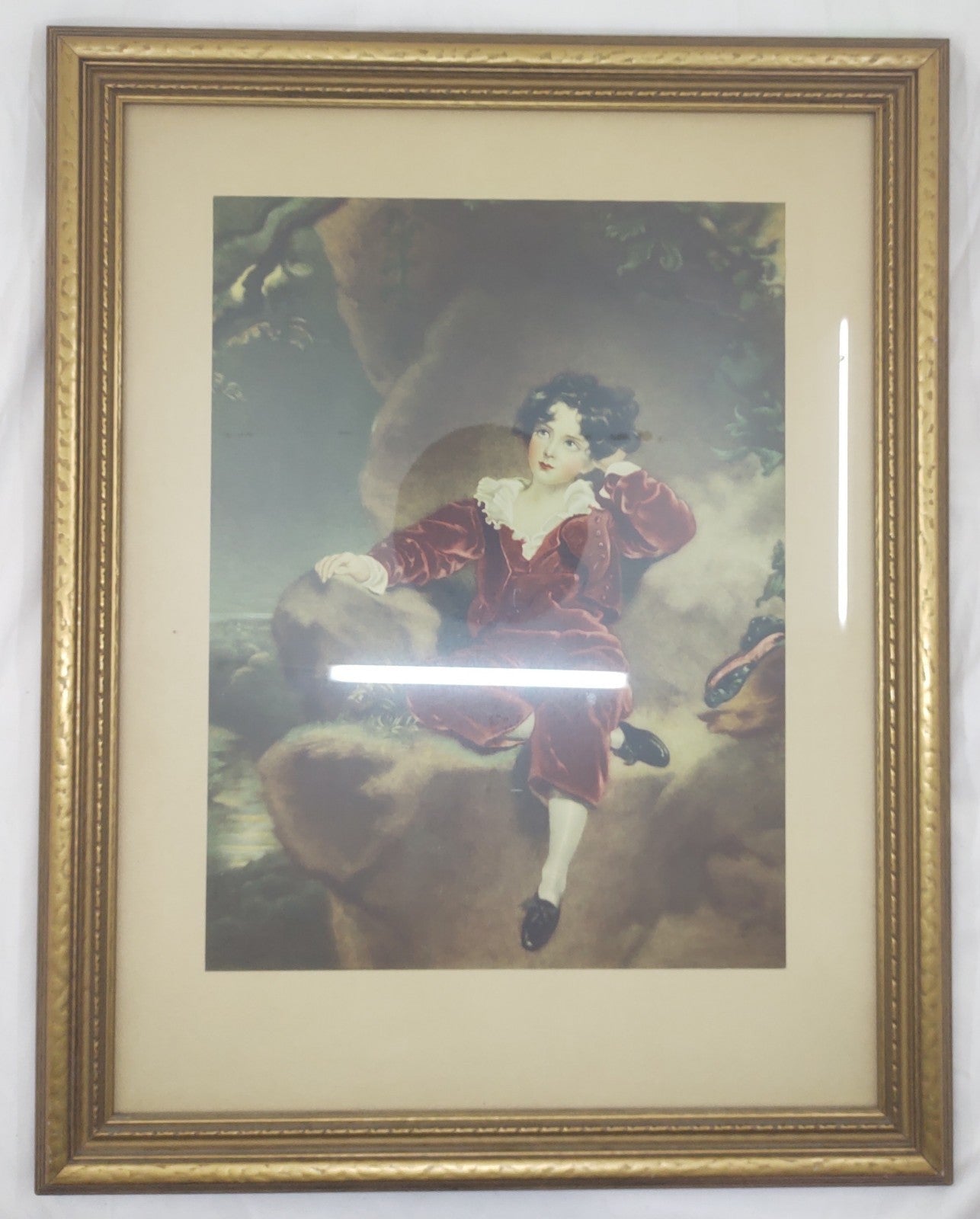 The Red Boy" Framed Print, Sir Thomas Lawrence, Vintage Master Lambton Portrait