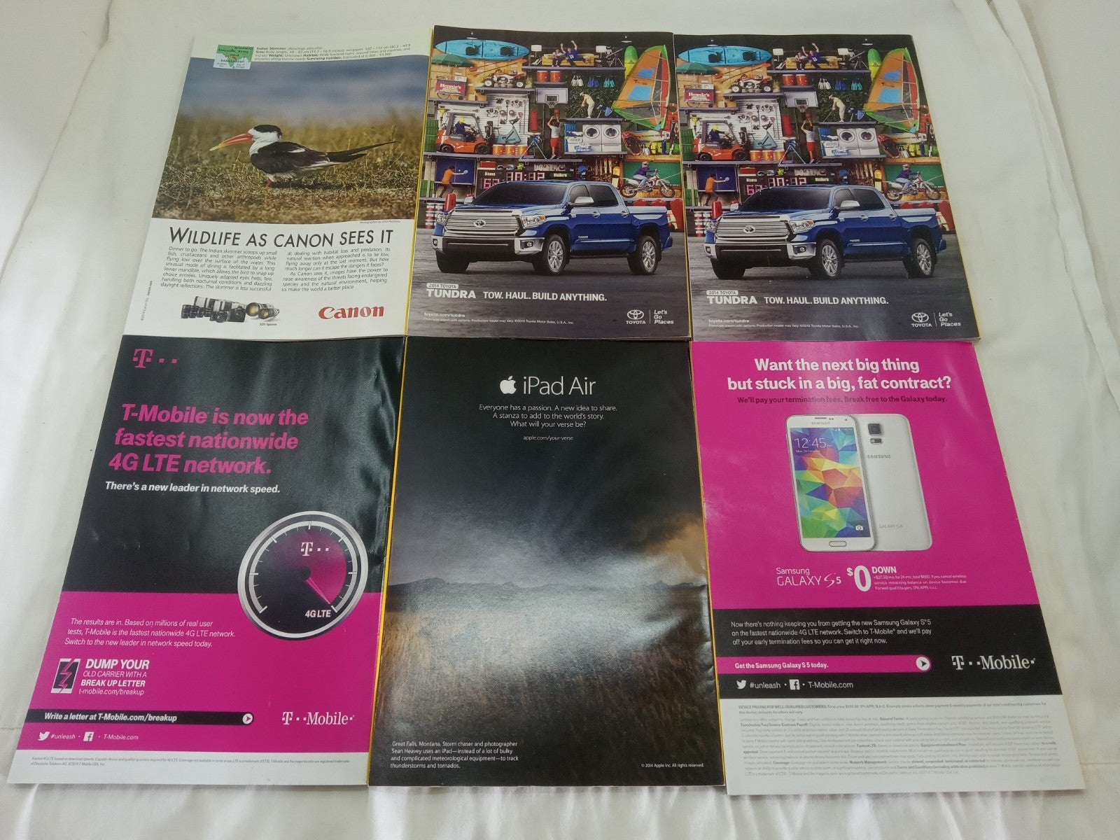 Nat Geo Jan–June 2014 | VG+ Set of 6 | Faux Leatherette Slipcover Case