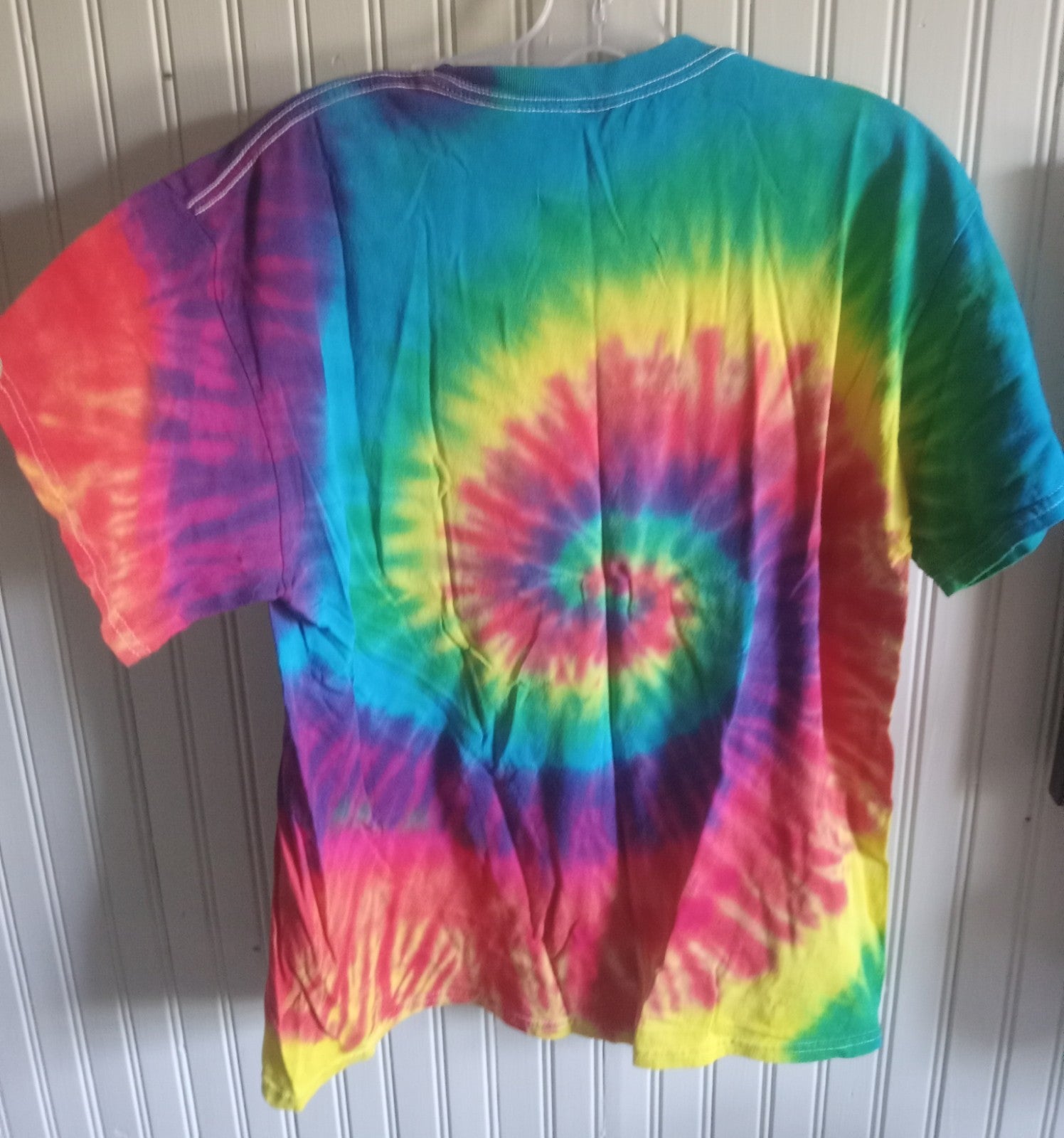 Spencer's Women's Tie Dye T-Shirt – Size Large, Colorful Graphic Tee