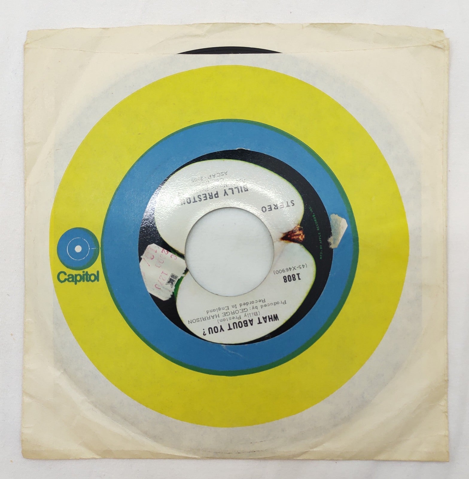 Billy Preston That’s the Way God Planned It 45 RPM Apple 7" Rock Vinyl