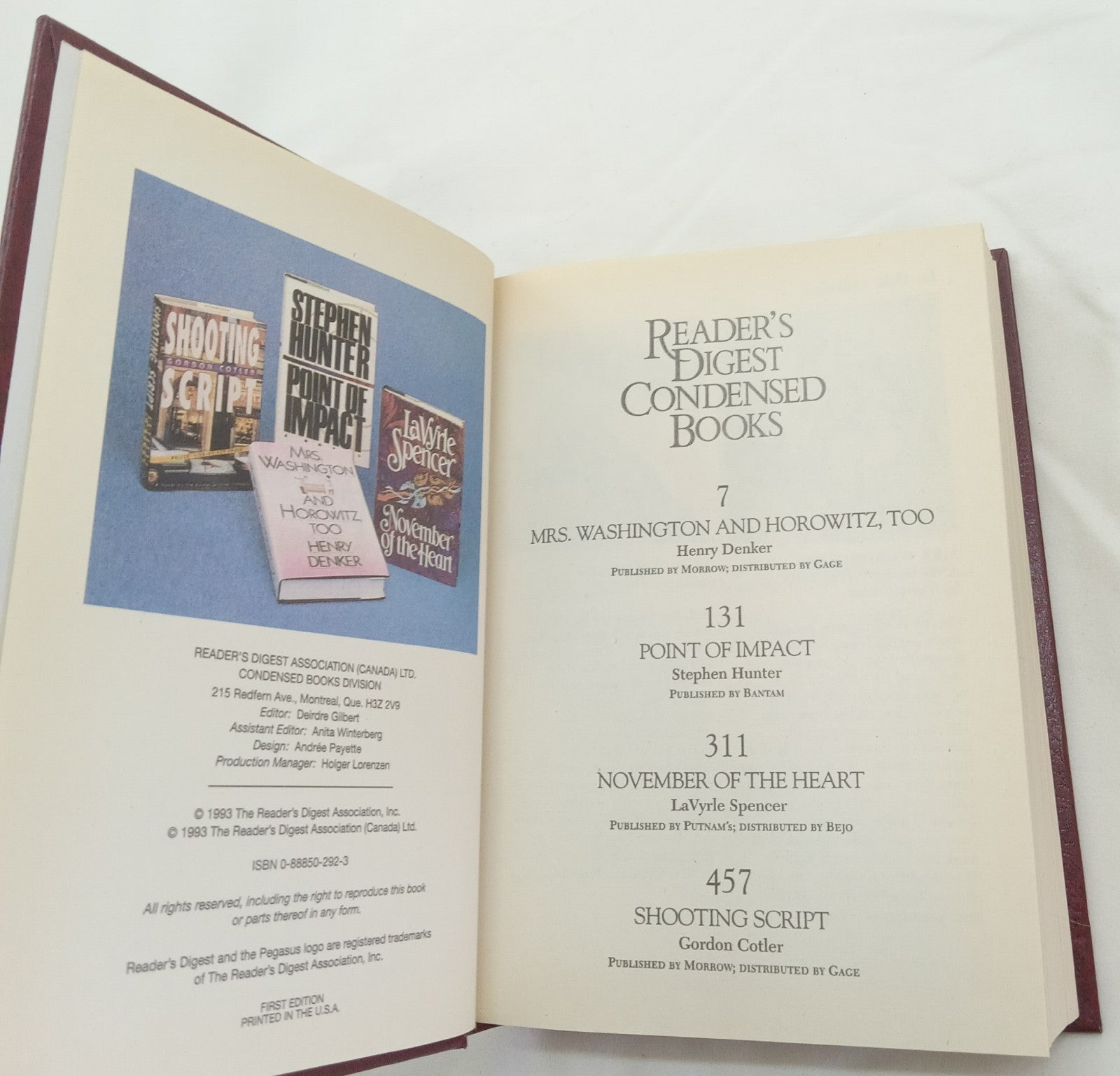 Reader’s Digest Condensed Books 1993 1st Ed Leather Bound Gilt Edges Like New