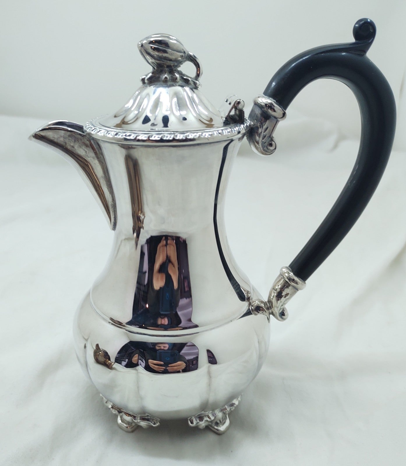 Vintage Edmoon Old English Reproduction EP on Copper Coffee & Creamer Set