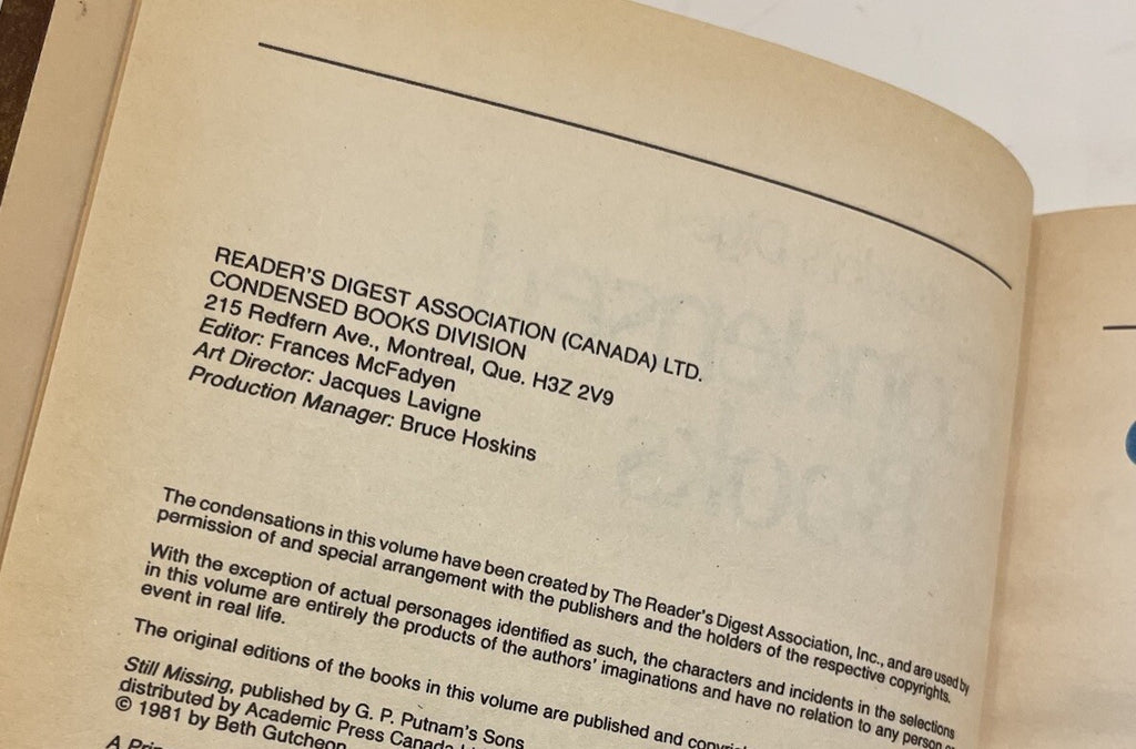 Reader’s Digest Condensed Books 1st Ed 1981 Leather Bound w/ Gilt Edges - NM