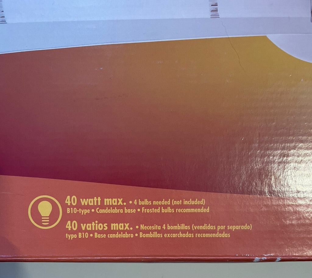 Portfolio Haylo 4-Light Vanity Fixture – Chrome Finish, Sealed Elegant Lighting