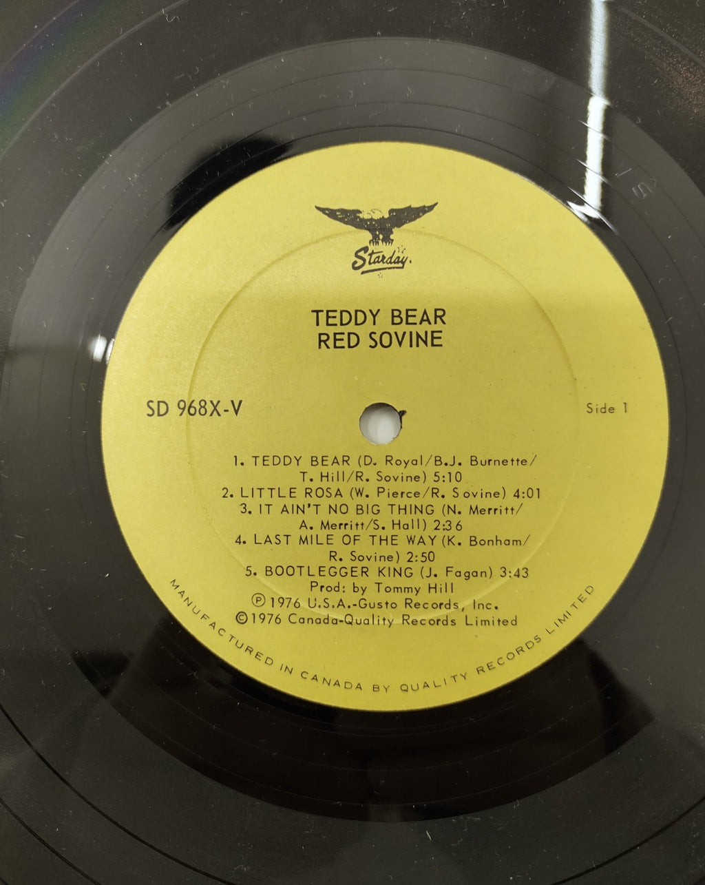 Red Sovine – Teddy Bear (1976) Vinyl LP Starday SD-968X Classic Country