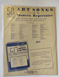 50 Art Songs Modern Repertoire G Schirmer Composers Collection Sheet