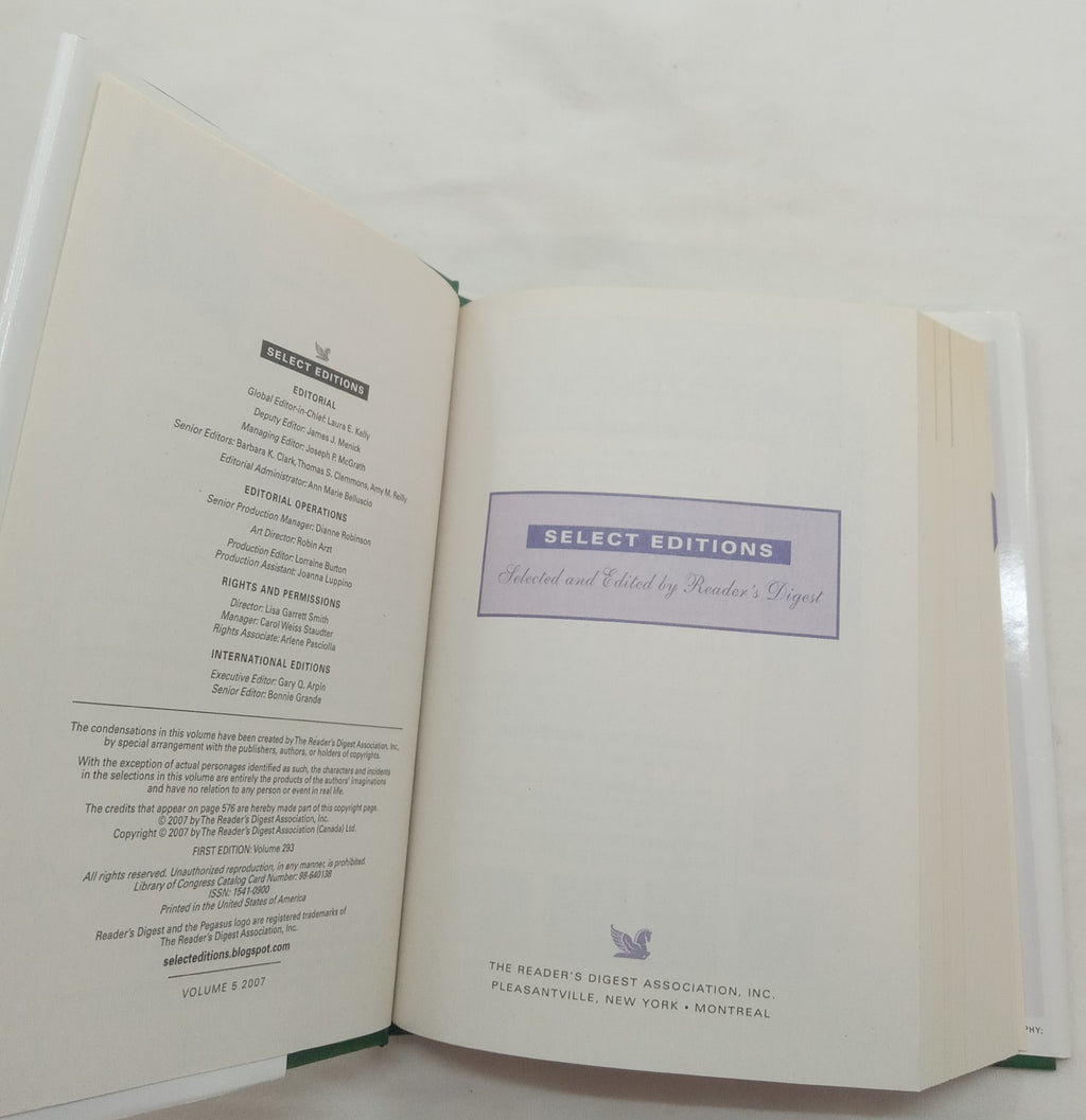 Readers Digest Select Editions Hardcover With Dust Jacket