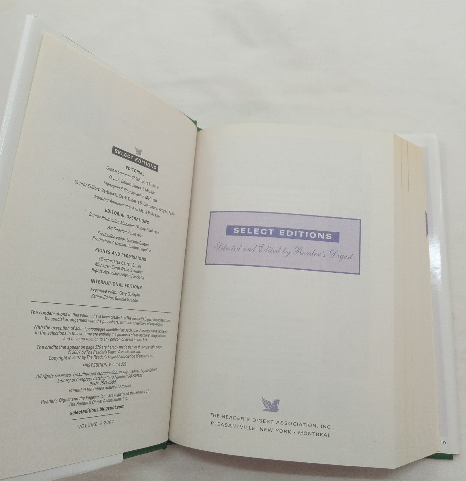 Readers Digest Select Editions Hardcover With Dust Jacket