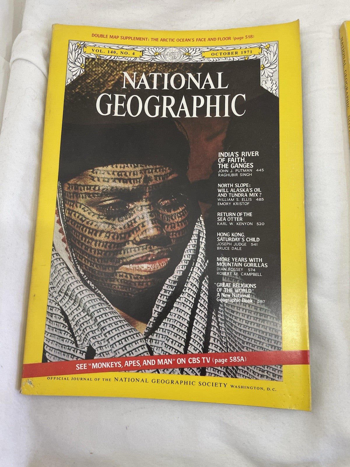 Nat Geo Mags Jul–Dec 1971 Vtg Set Slipcvr World Wildlife Travel Retro