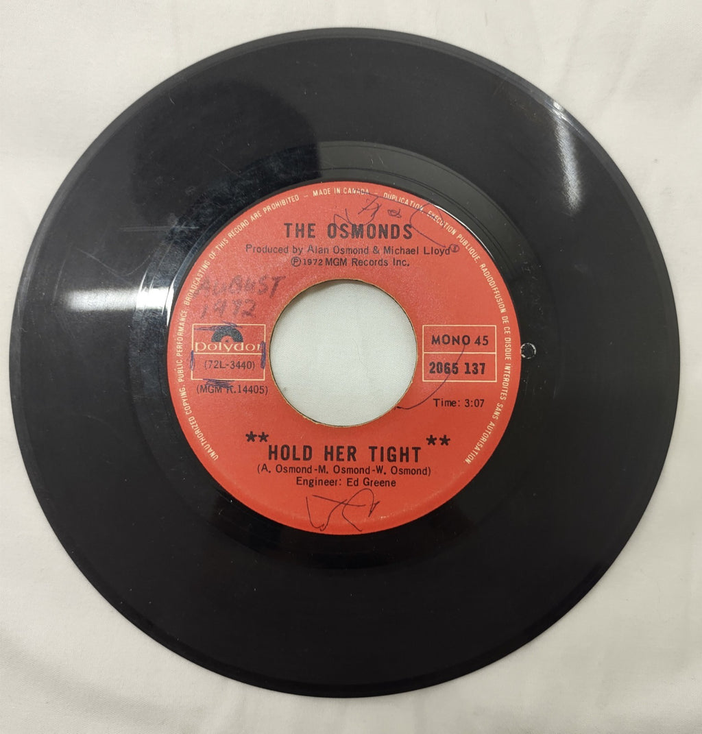 The Osmonds – Hold Her Tight 7" Vinyl Single Polydor K14405 1972