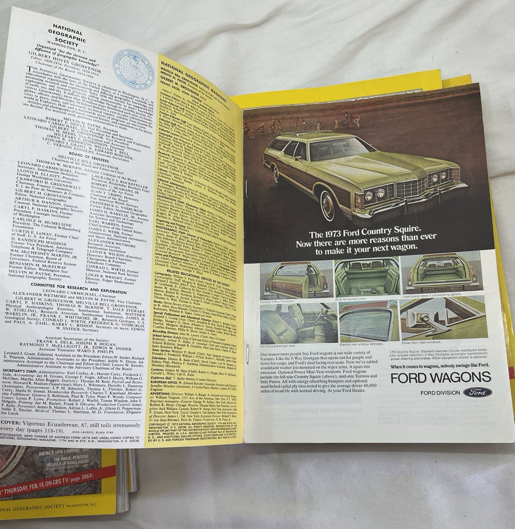 Vintage Nat Geo Jan–Jun 1973 Slipcover Set | Illustrated, Travel, Rare