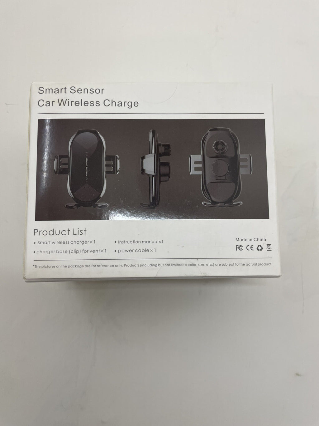 Smart Sensor Wireless Car Charger – Auto Detection Fast Charging Mount