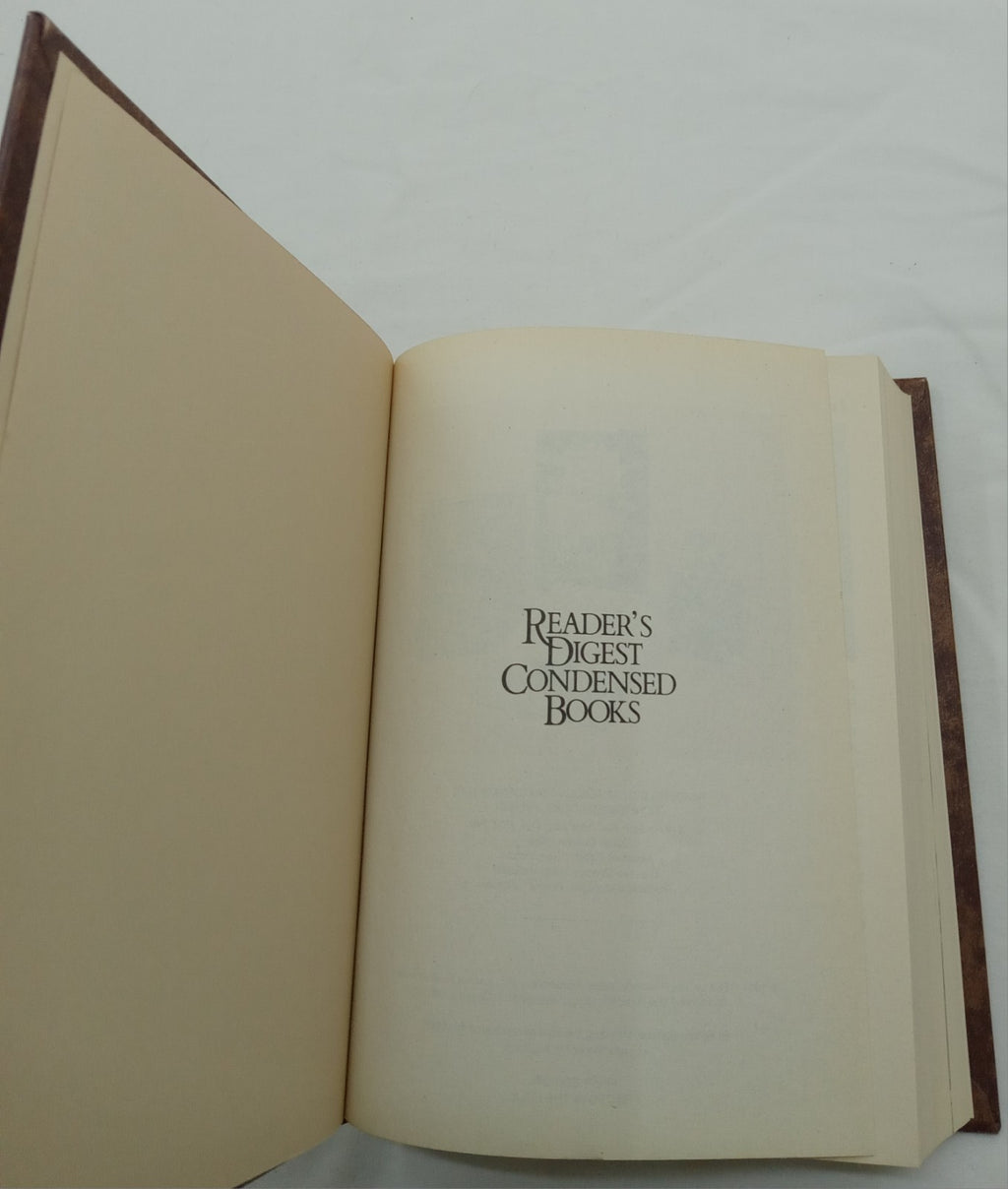 1988 Reader's Digest Condensed 1st Ed HC Leather Gilt Vtg NM Fiction