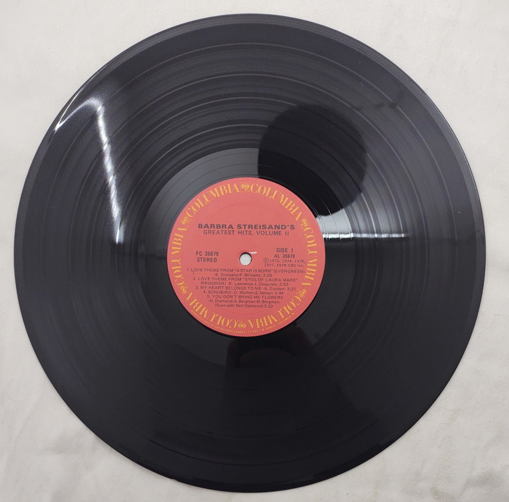Barbra Streisand Greatest Hits Vol II LP Columbia FC-35679 Canada VocalPop Vinyl