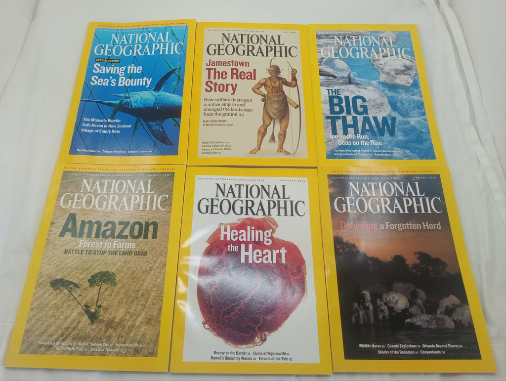 Nat Geo Magazine With Slipcover Jan To June  2007