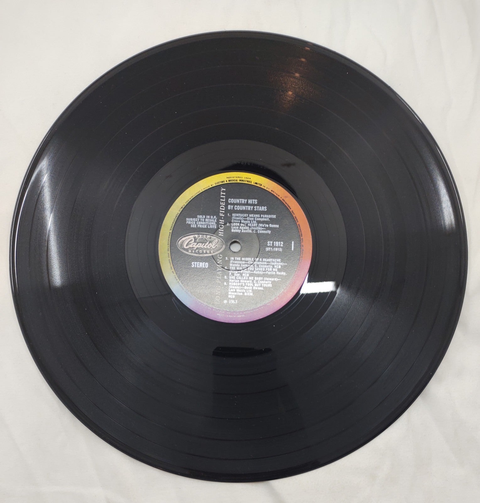 Country Hits by Country Stars LP 1963 Capitol ST-1912 Stereo