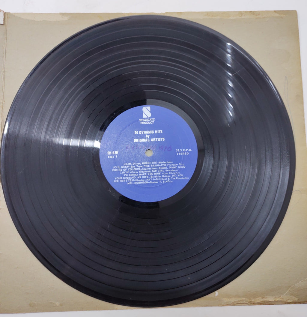 Various Artists – 24 Dynamic Hits (1969) Vinyl LP Original Stars Pop Rock