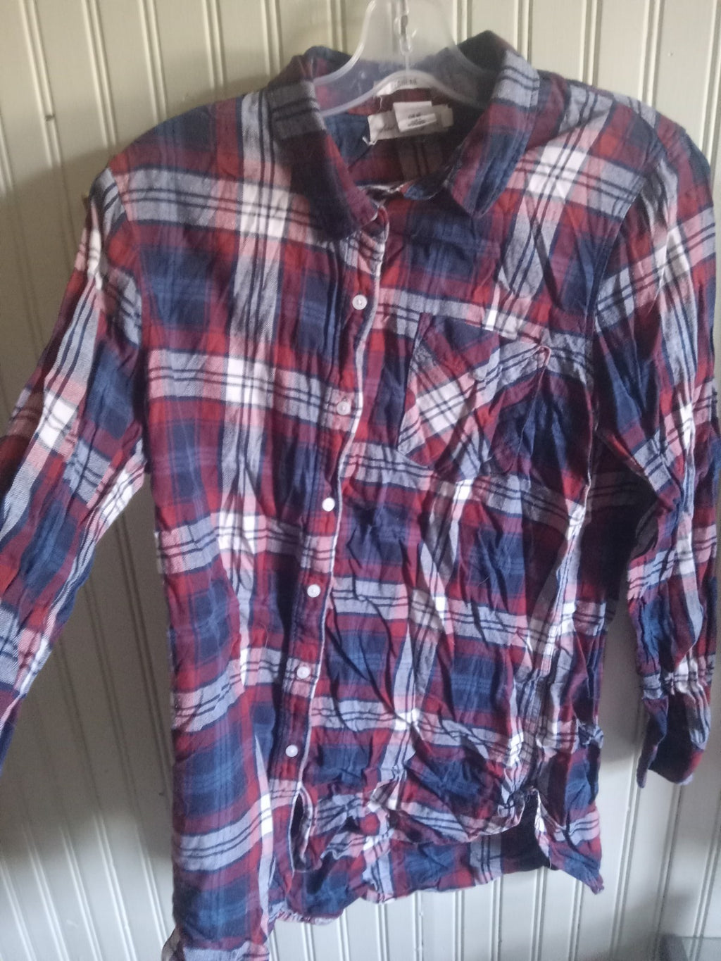 L.O.G.G. by H&M Men's Plaid Flannel Shirt – Size Medium, Long Sleeve