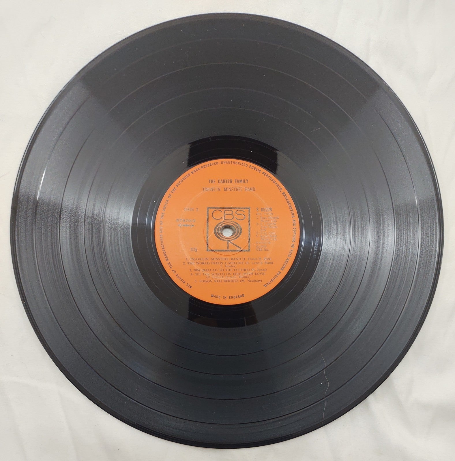 Carter Family – Travelin’ Minstrel Band LP 1972 CBS UK Press