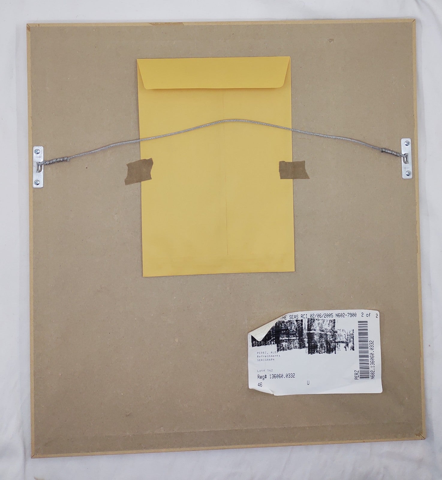 Alex Perez Refreshments Hand Signed Serigraph #17/350 Framed Art