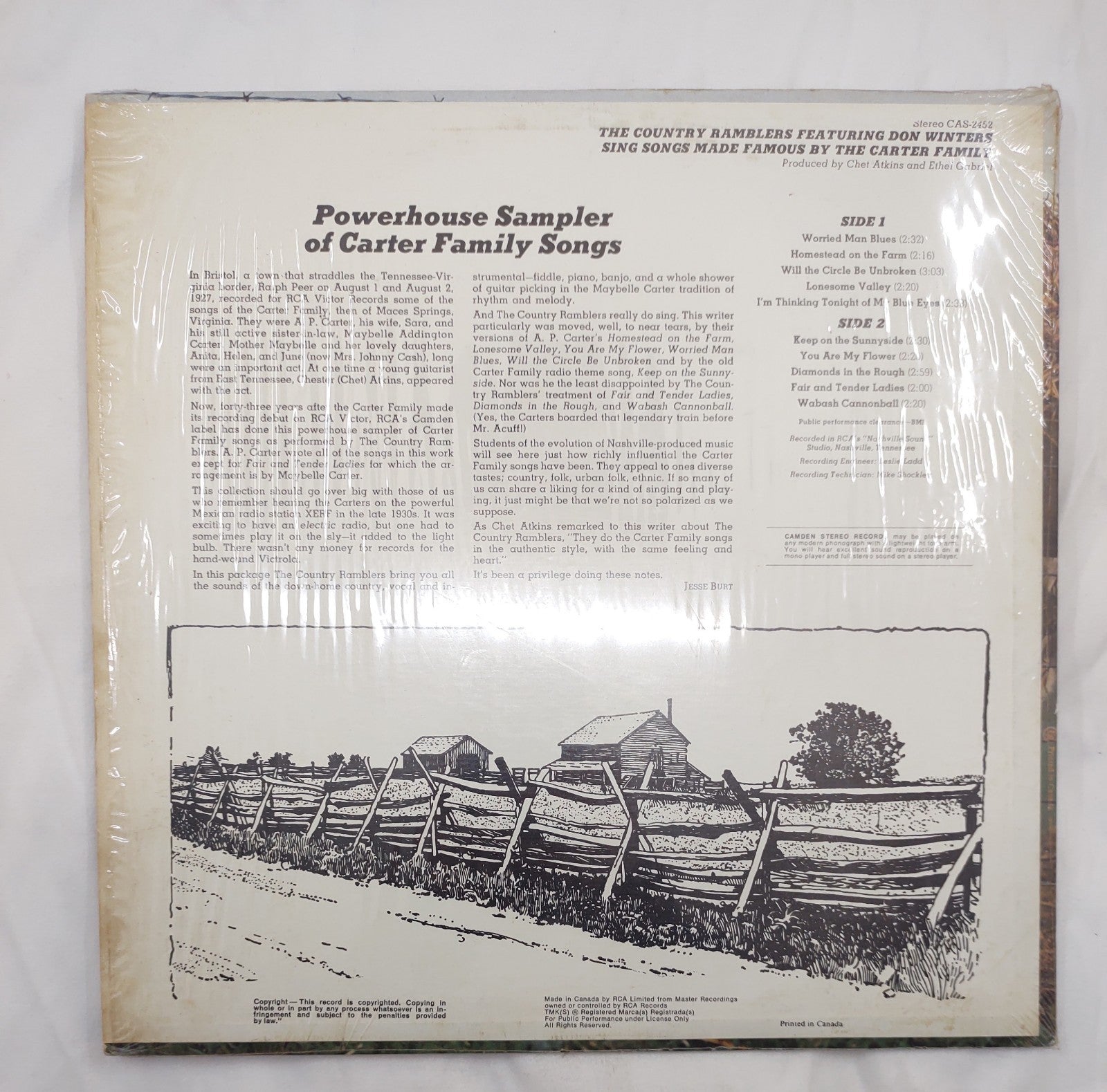 Country Ramblers – Songs Made Famous by Carter Family LP CAS-2452