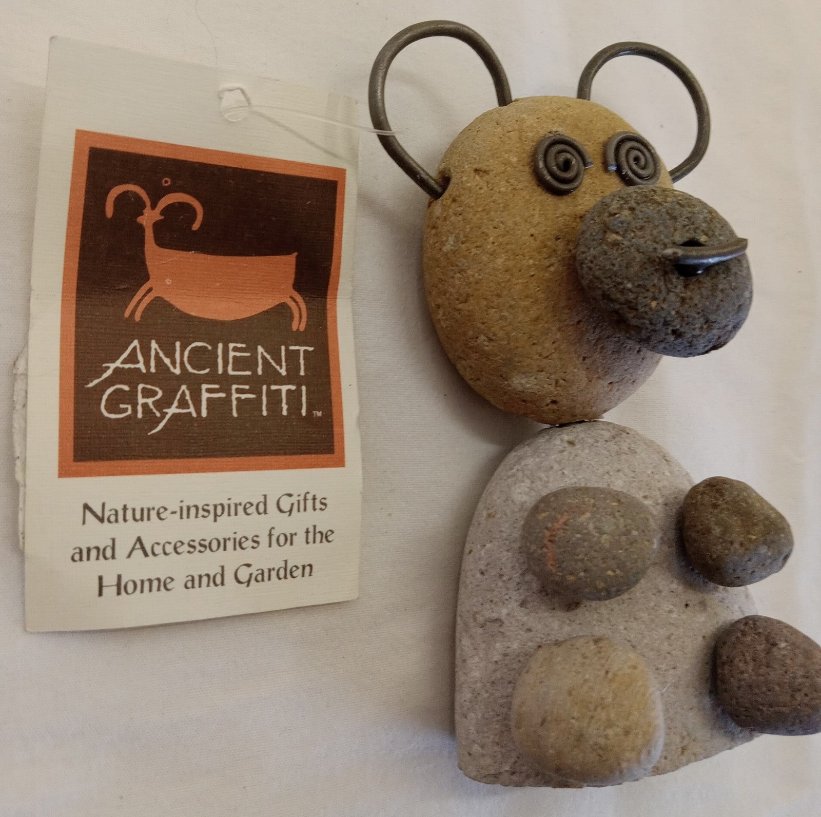 Rock Bear Art Statue – Handcrafted Stone Sculpture for Unique Home Decor