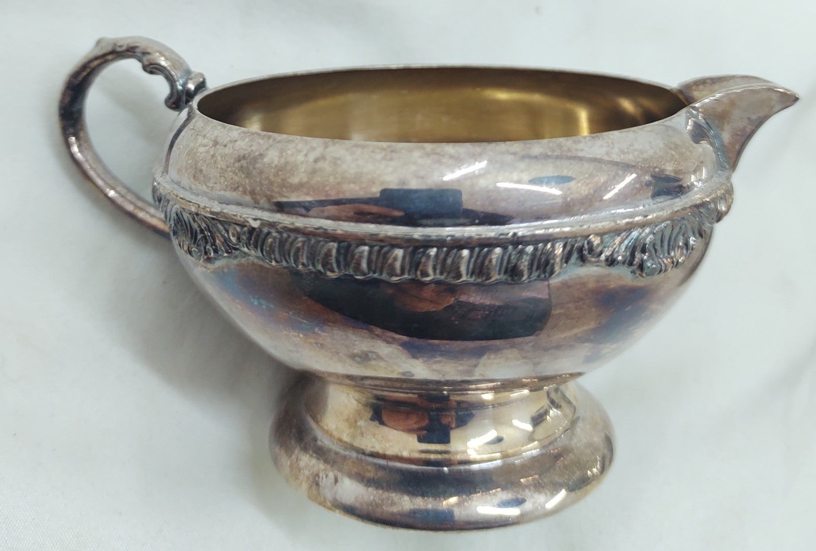 Vintage Edmoon Old English Reproduction EP on Copper Coffee & Creamer Set