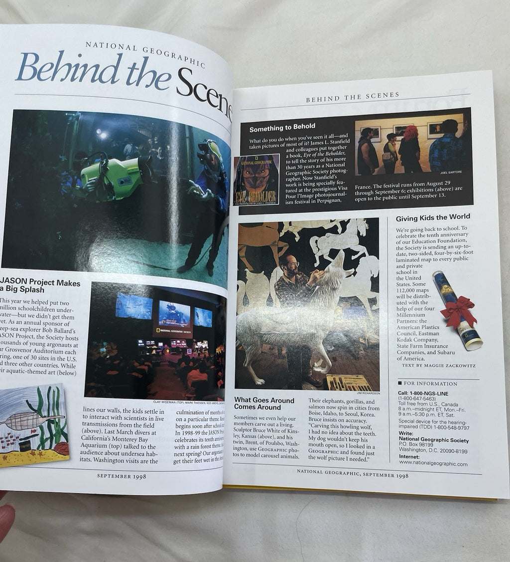 Vintage Nat Geo Jul–Dec 1998 Lot w/ Slipcover | Geography, Science