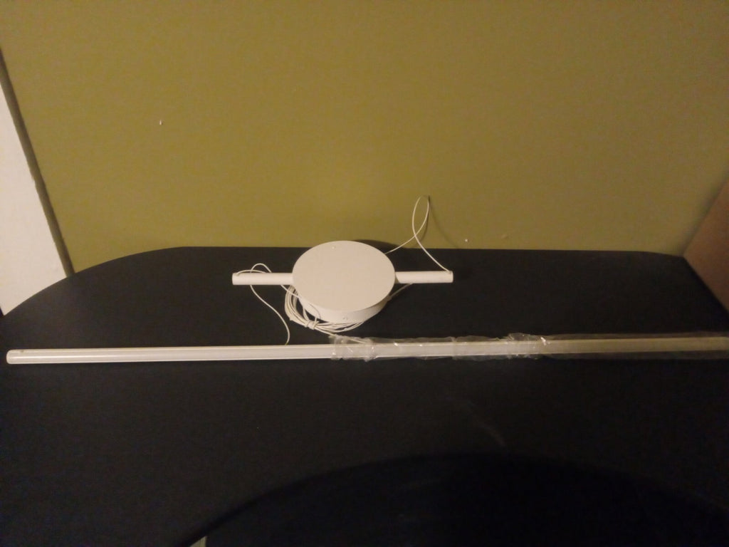 KUZCO Chute 35" LED Linear Pendant – White Finish (LP14935)