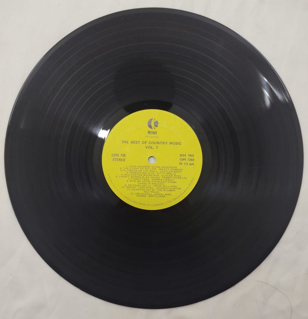 Best of Country Music Vol. 7 LP K-Tel CSPS 726 Canada Compilation