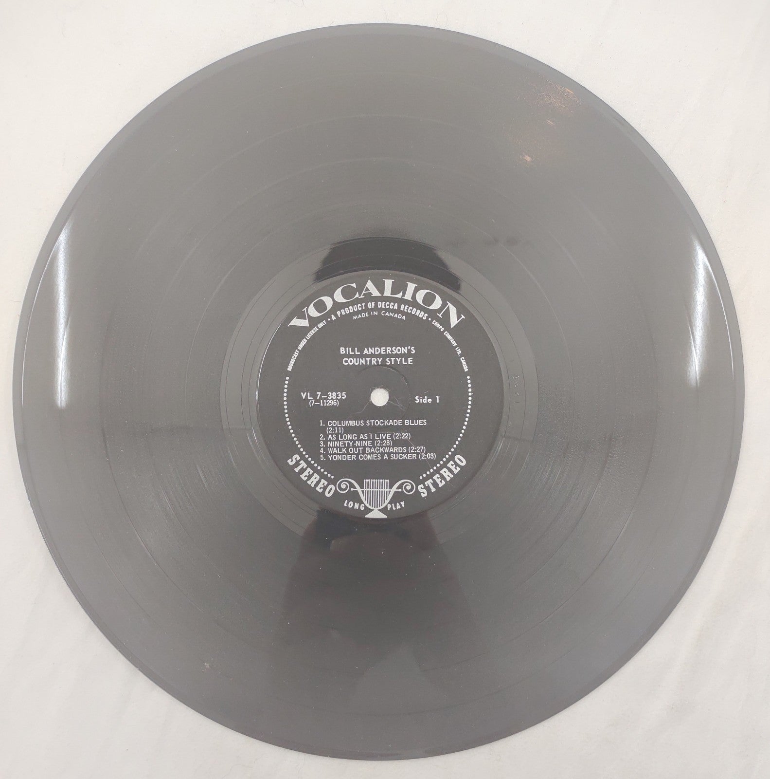 Bill Anderson – Country Style Vocalion Stereo LP VL-7-3835 Country