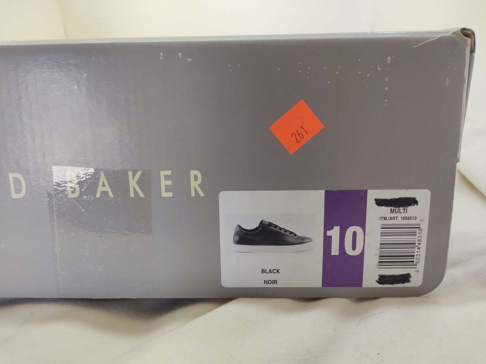 Ted Baker Men’s Black Leather Sneakers Size 10 Designer Low Top NIB