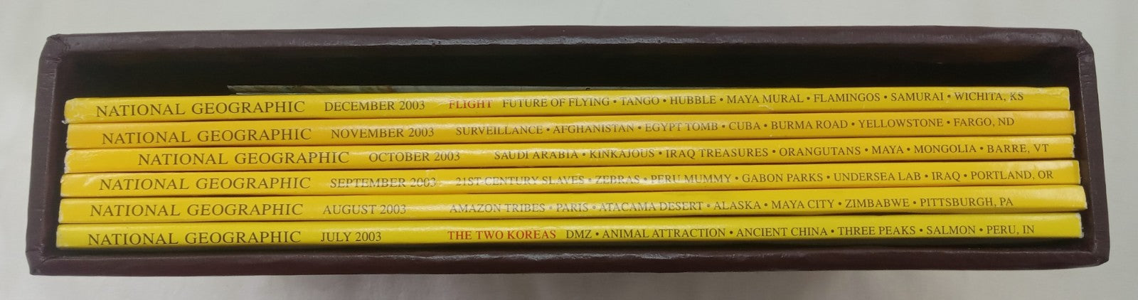 Nat Geo Magazine’s With Slipcover July To December 2003