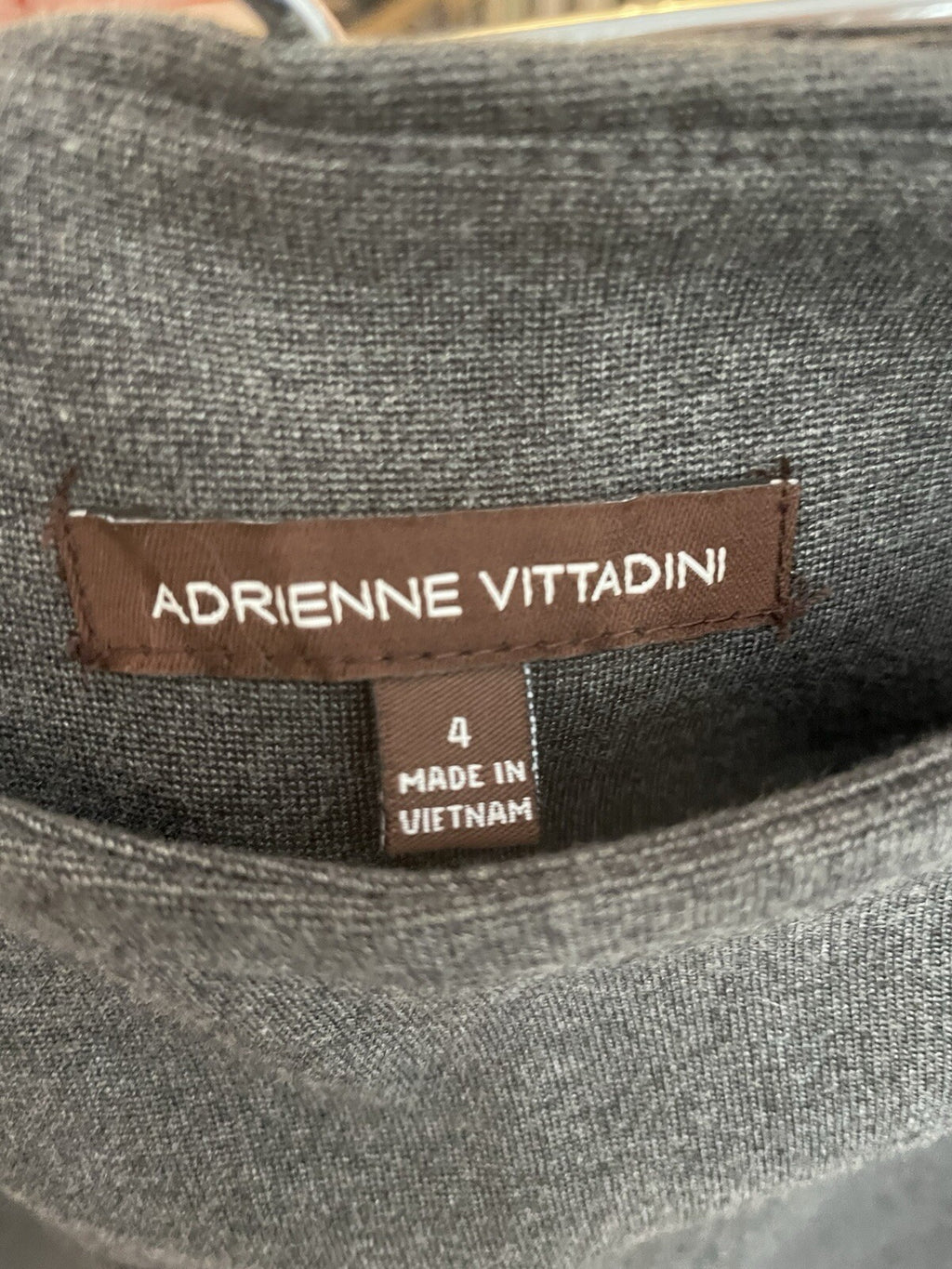 Adrienne Vittadini Grey A-Line Skirt Women's Size 4 Classic Office Skirt