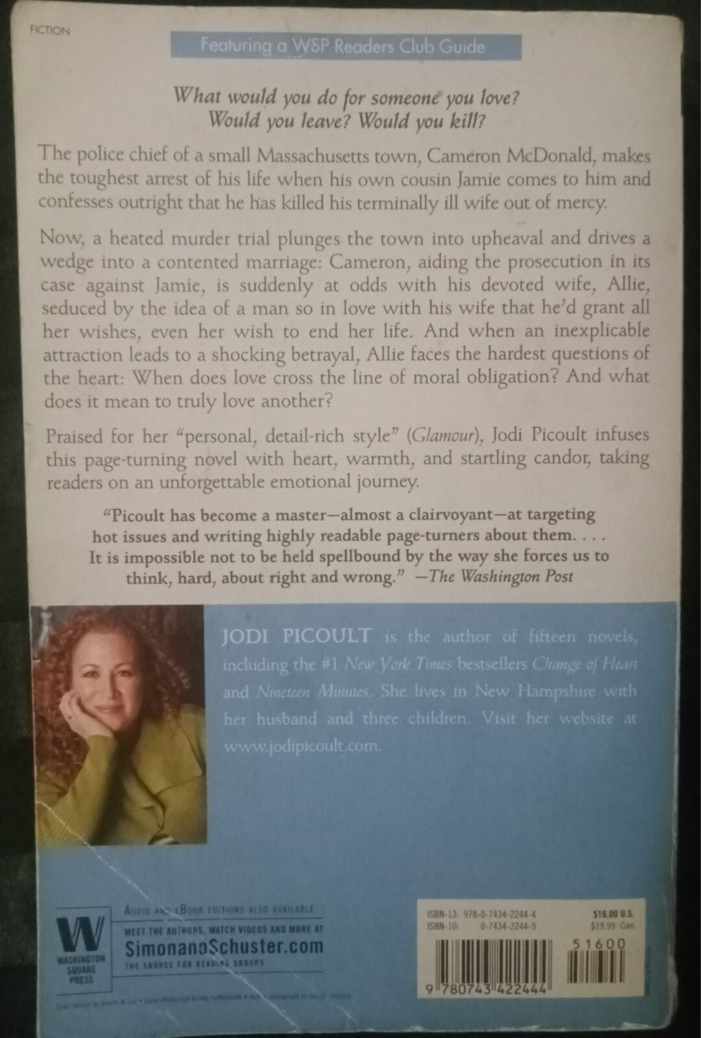 Mercy by Jodi Picoult – 1996 PB Psychological Drama Novel VG+