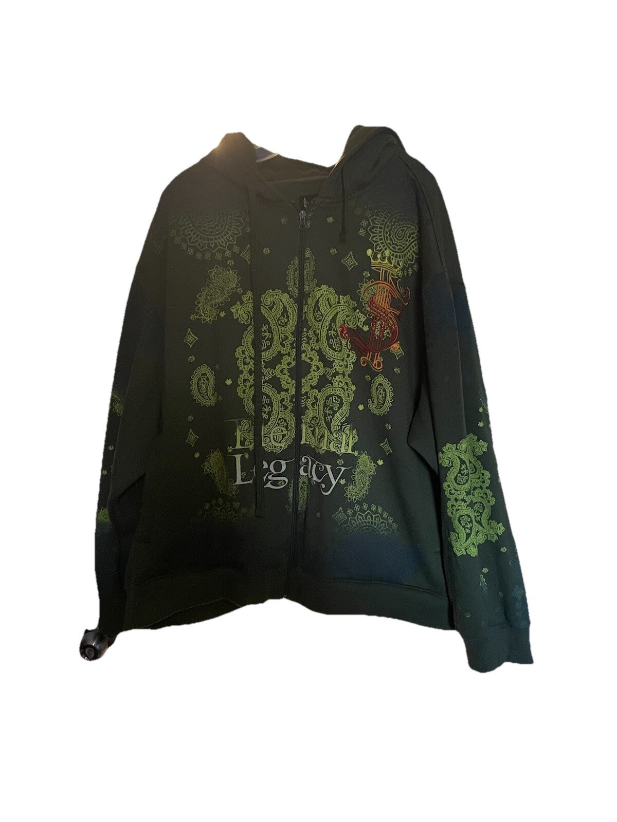 Rawblue Vintage Y2K Insatiable Desires Dark Green Japanese Anime Punk Sweater