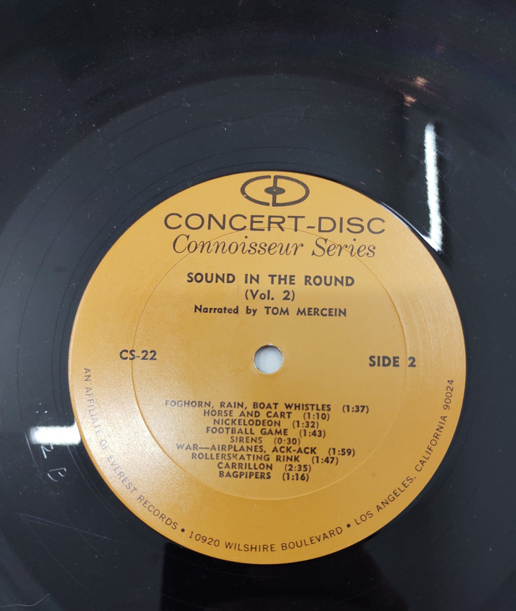 Sound in the Round Stereo Demonstration LP - 1956 Concert-Disc CS-22