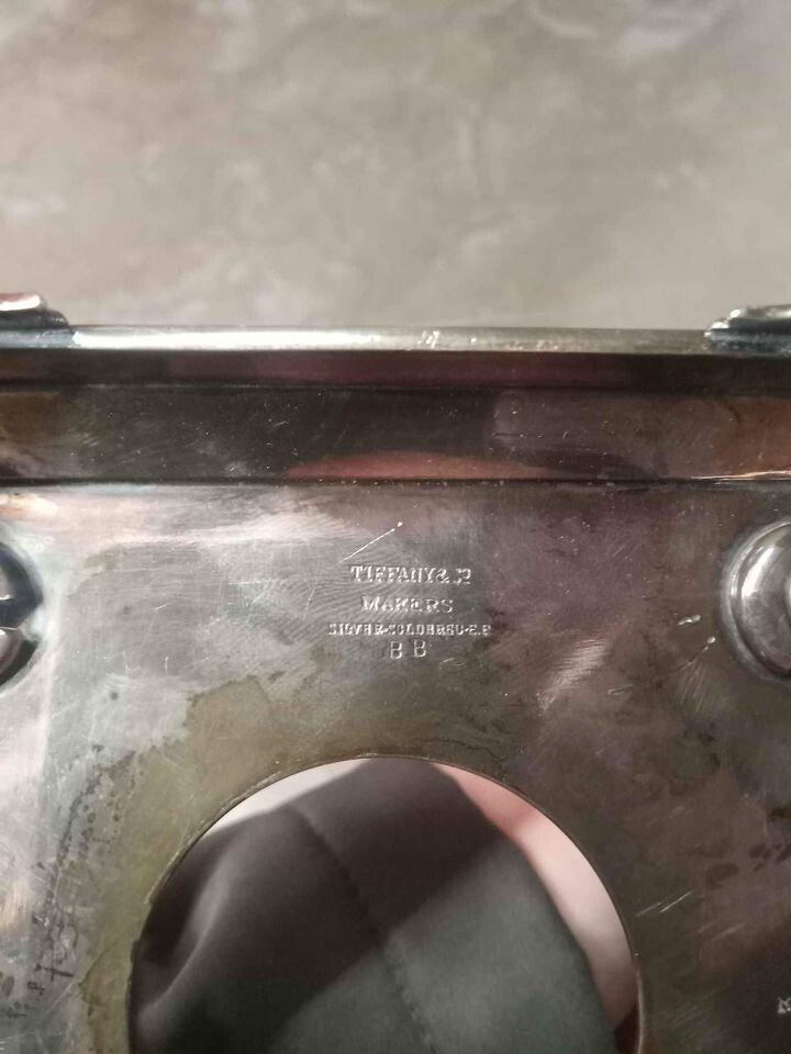 Vintage Tiffany & Maker Silver Overlay Kettle Stand Tip – Tea Accessory Decor