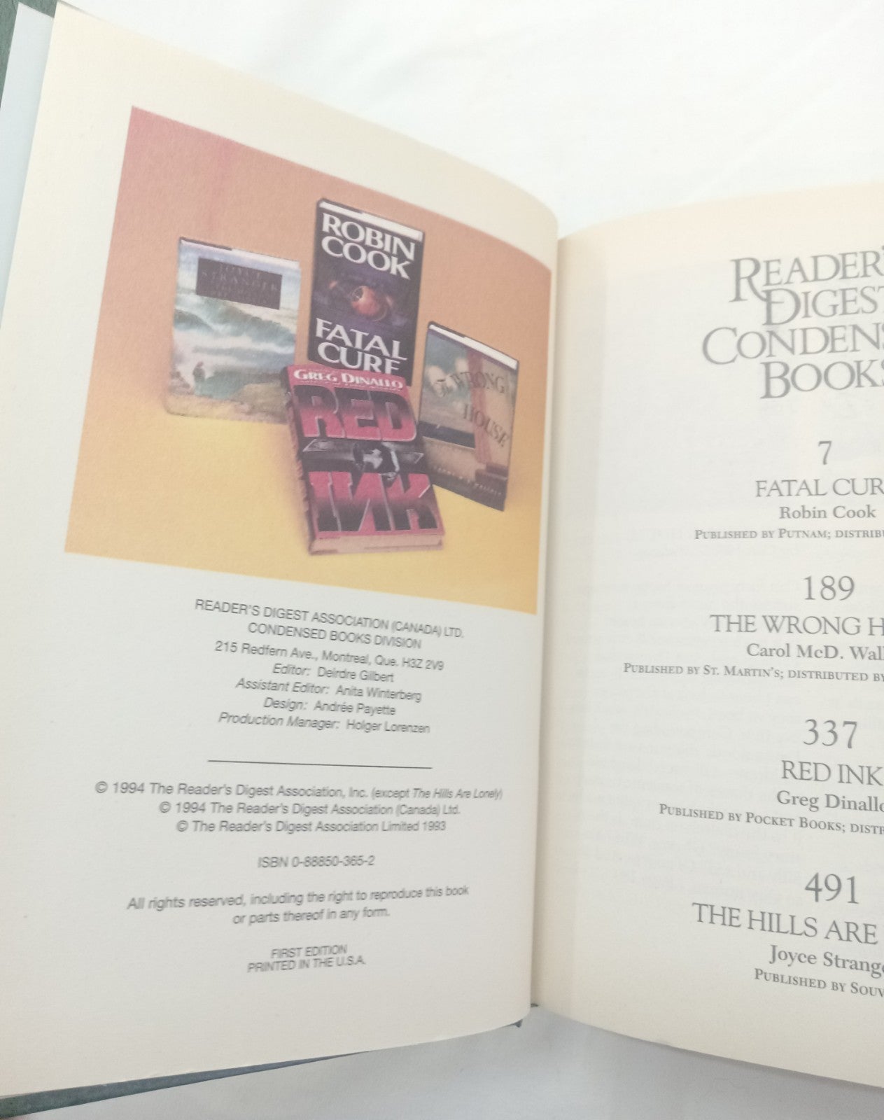 RD Sel Ed HC Vol 1 1994 | Vtg 1st Ed Leather Gilt NM Condensed Anthology