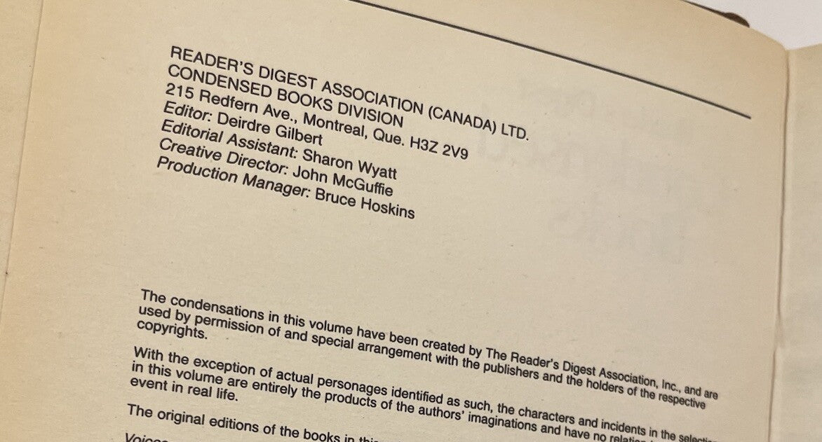 Reader’s Digest Condensed Books 1st Ed 1986 Leather Bound w/ Gilt Edges - NM