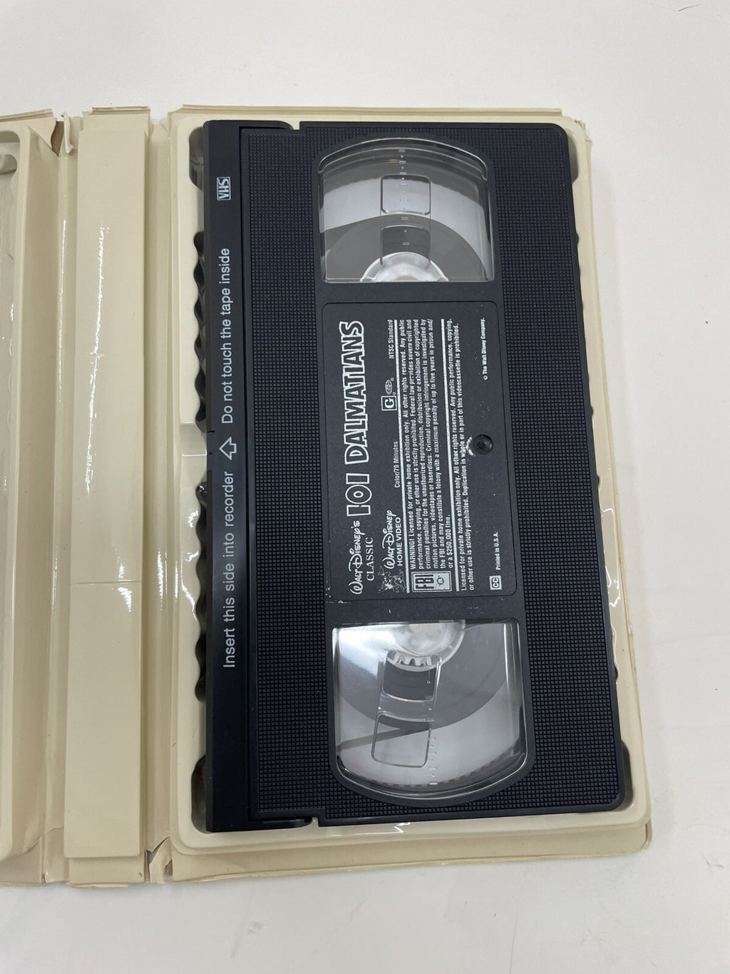 Disney VHS 101 Dalmatians 1992 Classic Animated Film Clamshell