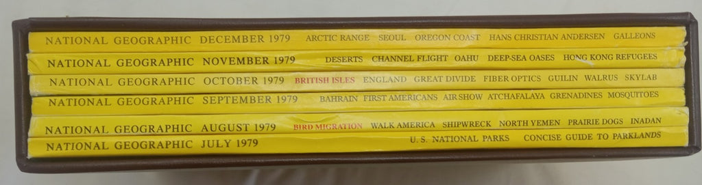 Nat Geo Magazines With Slipcover July To December 1979