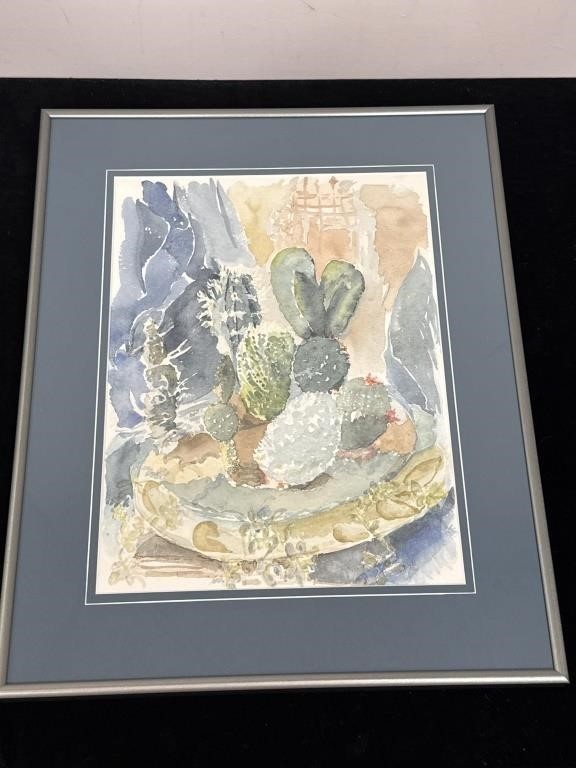 Sally B Hooff Signed Original Watercolor Painting PEI Artist Vintage Art