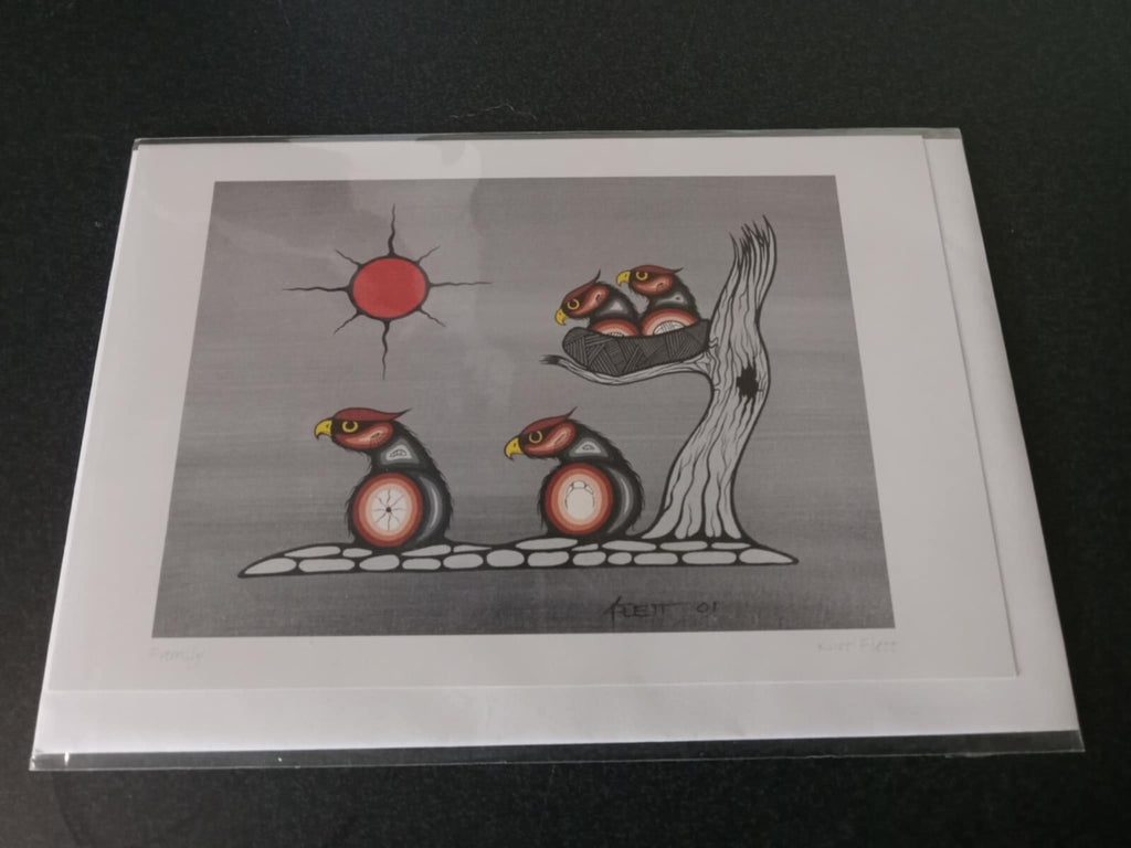 Kurt Flett Aboriginal Art Print – "Family" Theme