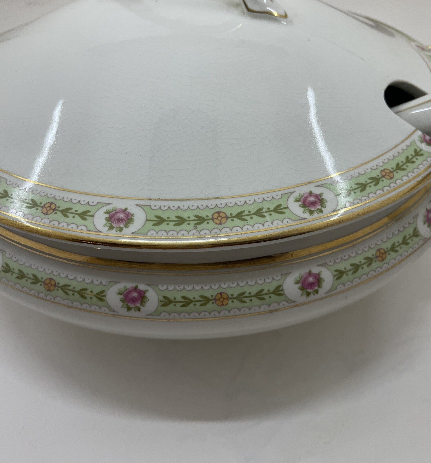 Antique Johnson Brothers Soup Tureen Ironstone with Matching Ladle White