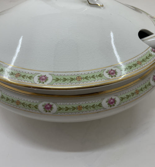 Antique Johnson Brothers Soup Tureen Ironstone with Matching Ladle White