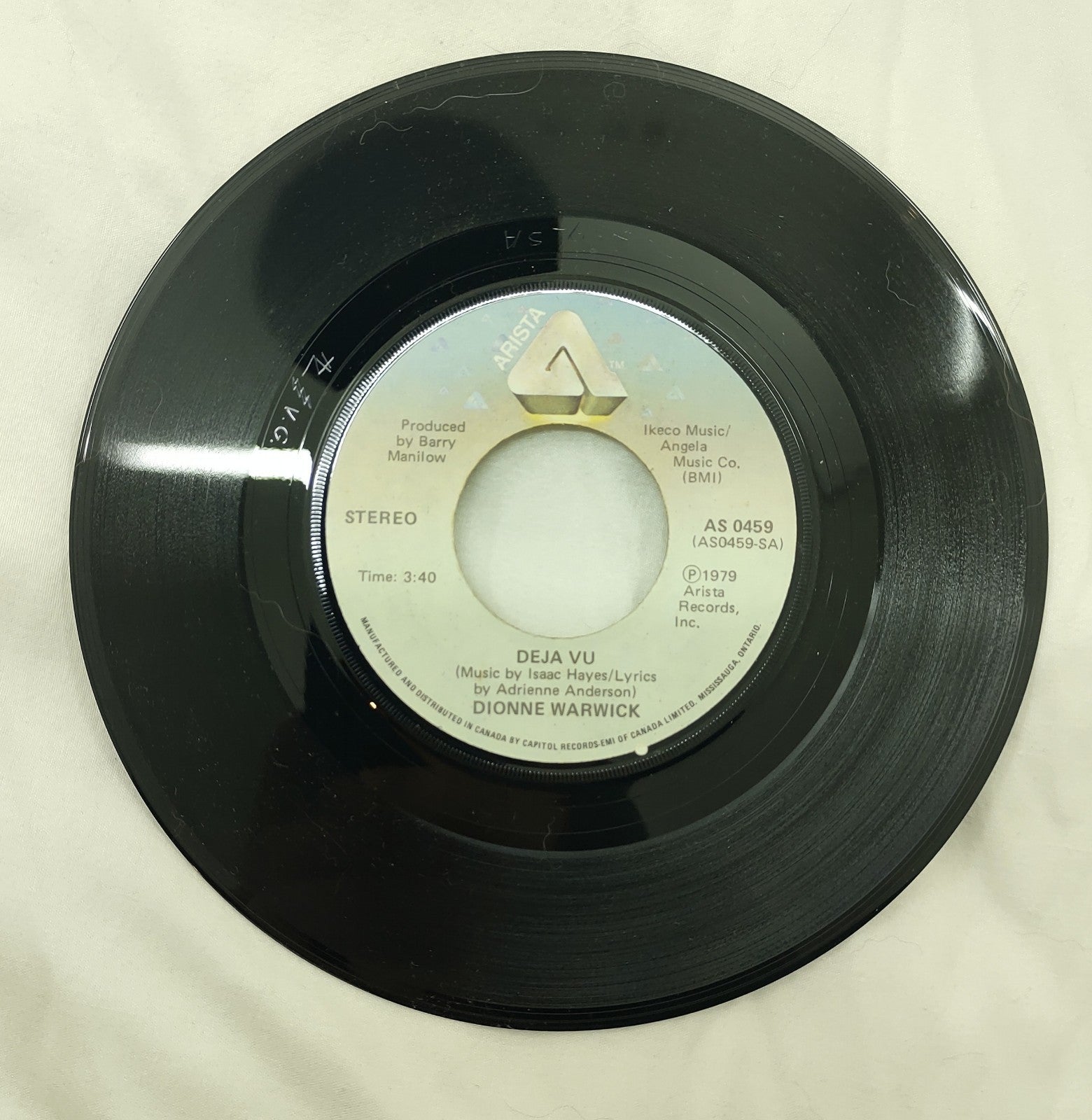 Dionne Warwick - Déjà Vu / All The Time 7" Vinyl 45 RPM (AS 0459)
